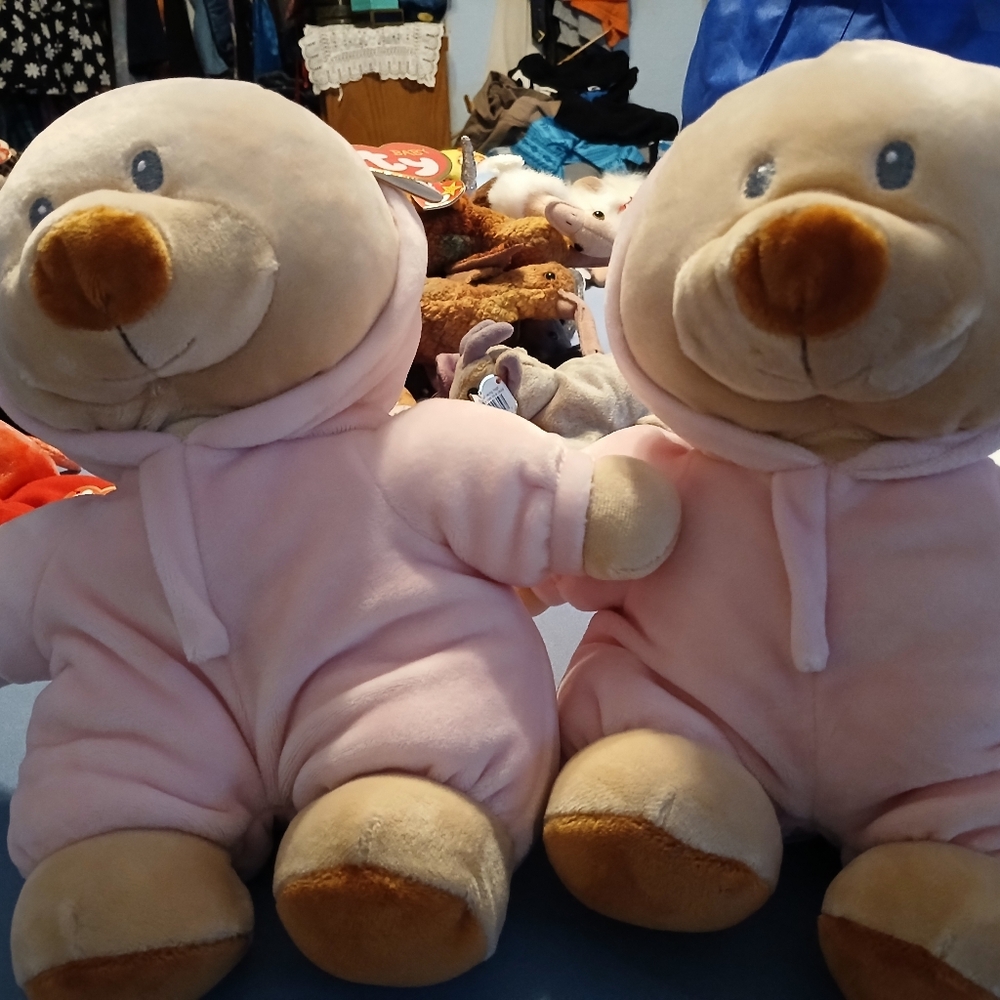 TY pink bear baby.